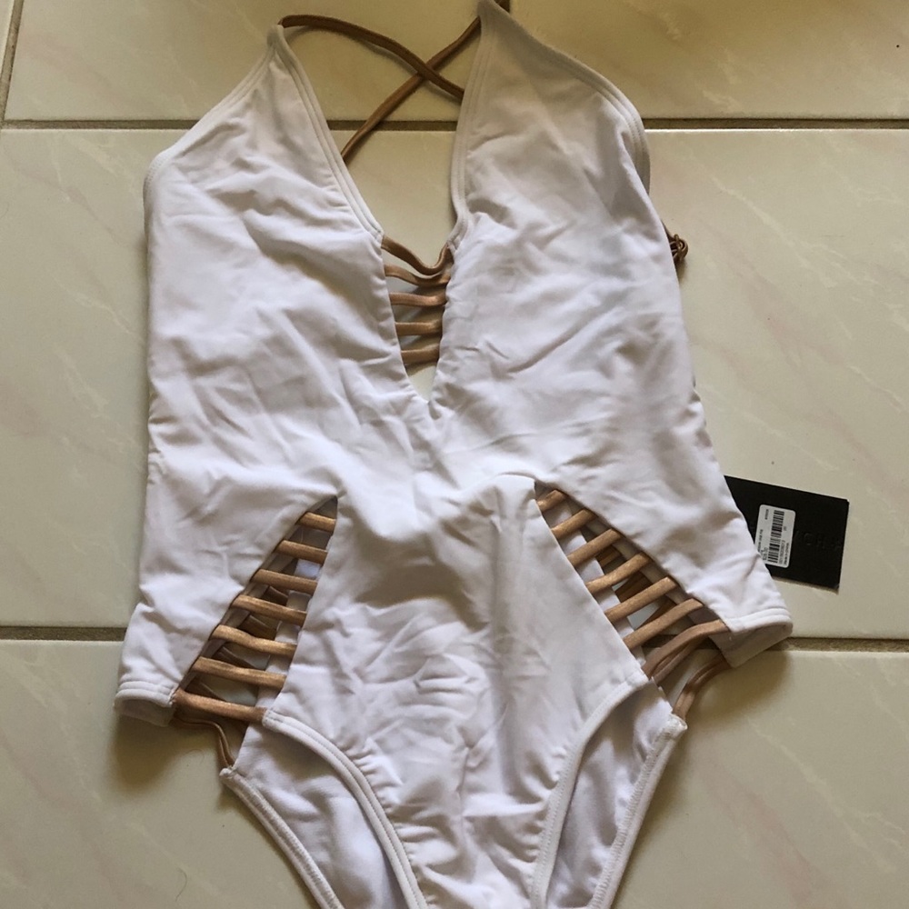 Forever 21 one piece bandage swimsuit sz 4 NWT